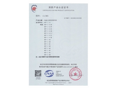 軸（zhóu）流式消防（fáng）排煙風機HTF-I-11