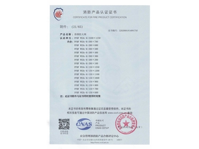 排煙（yān）防火閥3C證書（shū）  2500x1250-22