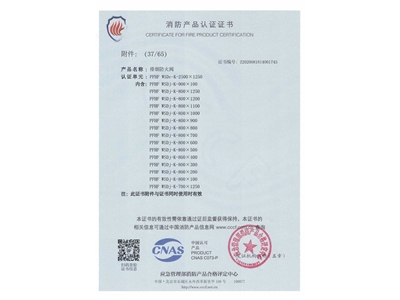 排煙防火閥3C證書  2500x1250-38